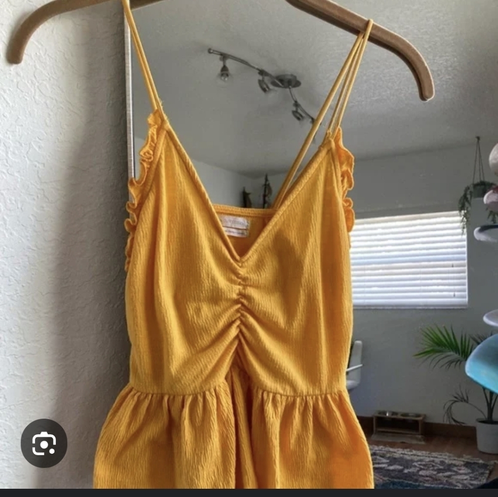 Women's Orange Ruffled Top - Picture 9 of 9